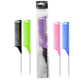 Customized Highlight Detangling Metal Rat Stainless Steel Cutting Carbon Fiber Hair Dye Plastic Heat Resistant Tail Comb