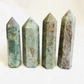 Wholesale Natural Ruby Fuchsite Fengshui Tower Wand Crystal Point for Decoration