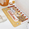 Customizable Anti Slip Nitrile Rubber Floor Door Mat Non-Woven Water Absorbing Welcome Home Mat Packaging Printing Services