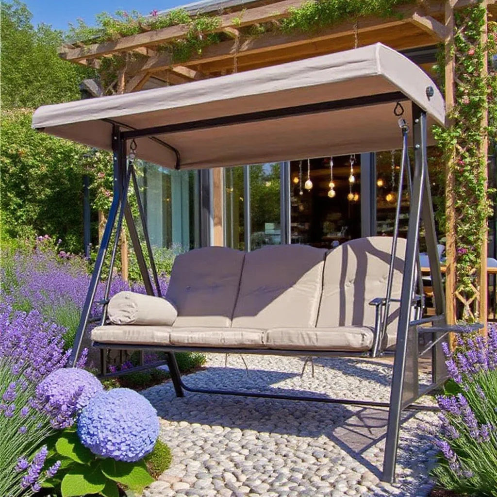 Youya Best Price Outdoor Hot Sales Durable Swing Chair Patio Coffee Shop/seaside/lakeside Garden Swing Patio for 3 People
