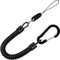 Spring Rope Key Chain Hanging Buckle Key Anti-lost Lanyard Elastic Rope Spring Lock Key Buckle Telescopic Rope