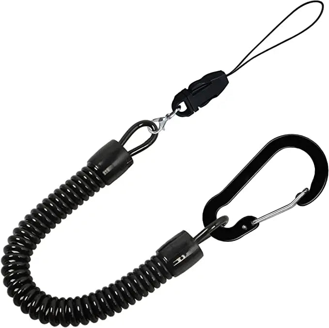 Spring Rope Key Chain Hanging Buckle Key Anti-lost Lanyard Elastic Rope Spring Lock Key Buckle Telescopic Rope