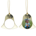 Qualisub Custom Bell Ornament Sublimation Metal Christmas Ornaments Blanks in Bell Shape