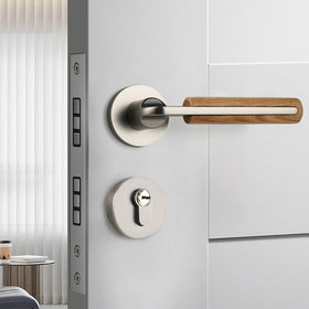 Filta New Design Wooden Zinc Door Handle Entrance Gate Lever Knob for Bedroom