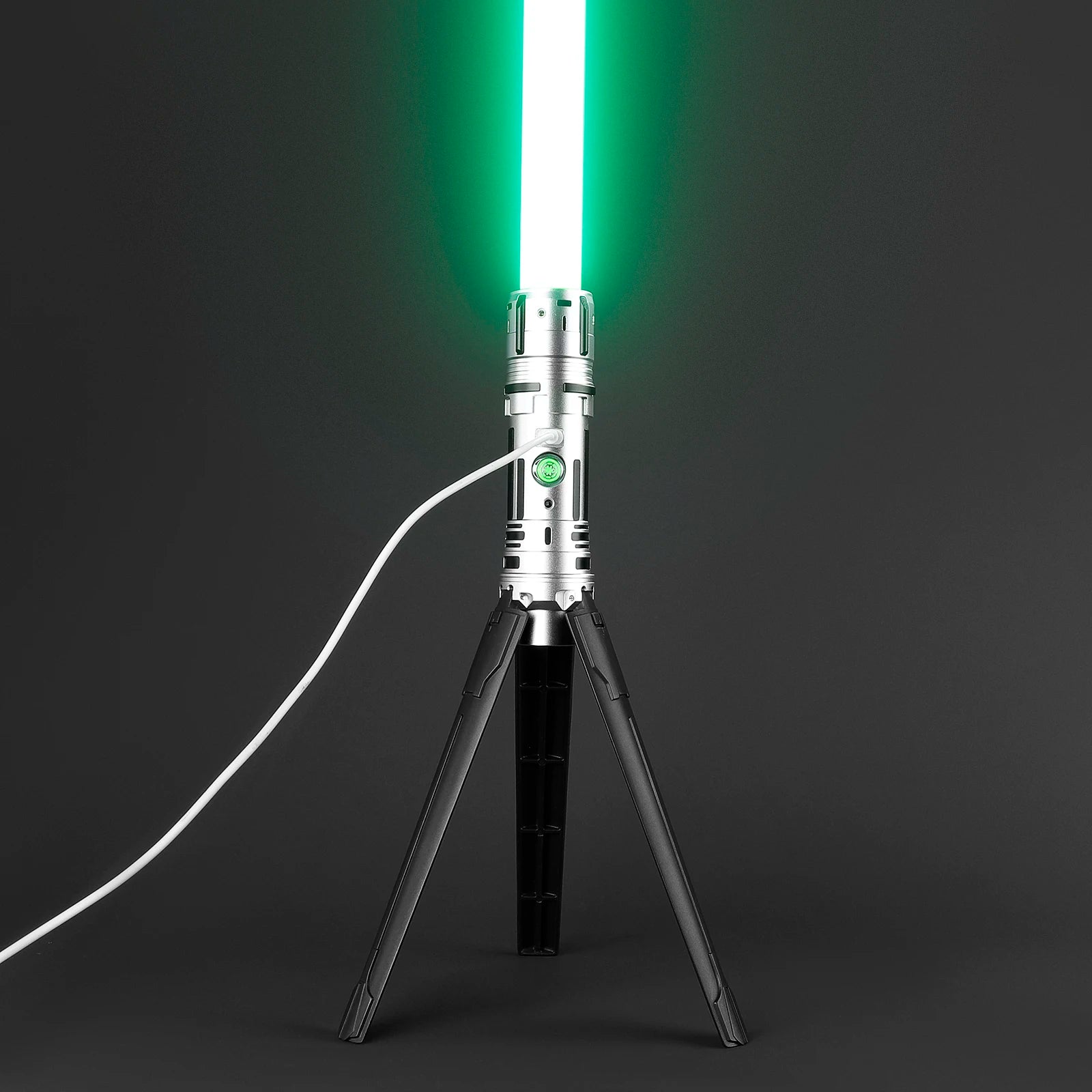 Damiensaber High Quality Display RGB Light Saber | Music Reactive Light-Up Lightsaber Toy No Sound Ambient Light