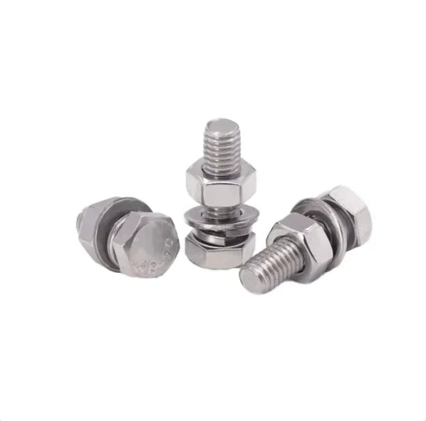 Stainless Steel 201 304 316 321 Din933 Hex Head Bolt Nut and Washer