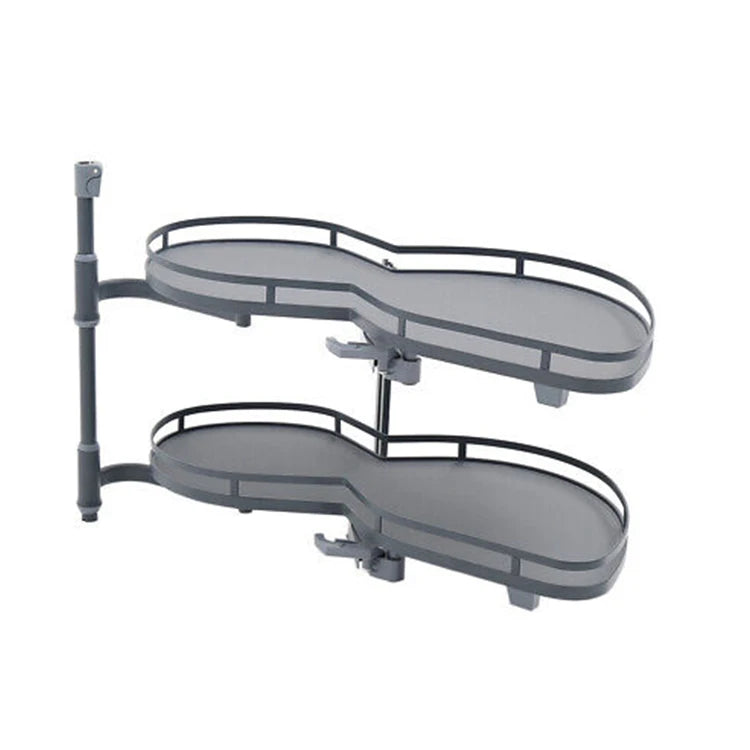 Modern Design Swing Left Blind Corner Kitchen Cabinet Soft Close White Cloud Blind Organizer Pull Swing Tray Stainless Steel