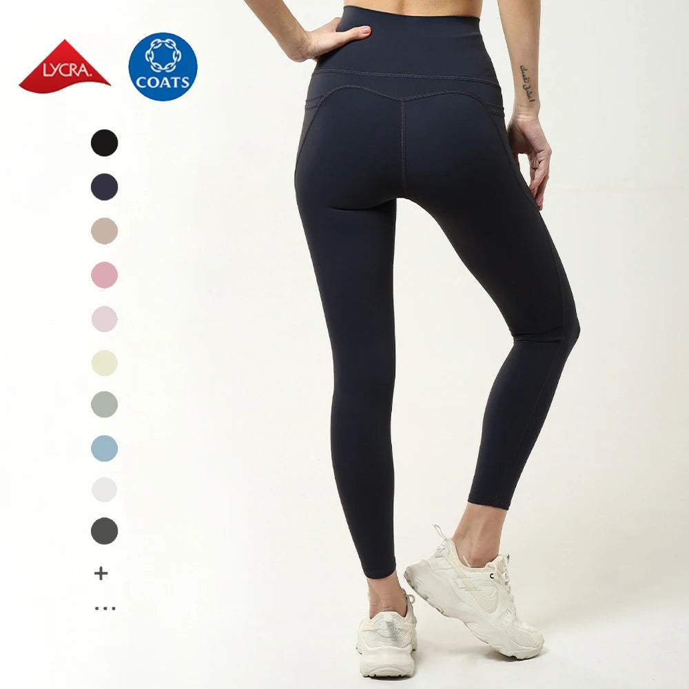 Custom Logo Fitness Nylon Spandex Push up Pockets S-3XL High Waist Gym Plus Size Yoga Leggings for Women