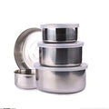 Factory Outlet Stainless Steel Stackable Lunch Box Set Kitchen Fresh-keeping Stackable Stainless Steel Lunch Boxes