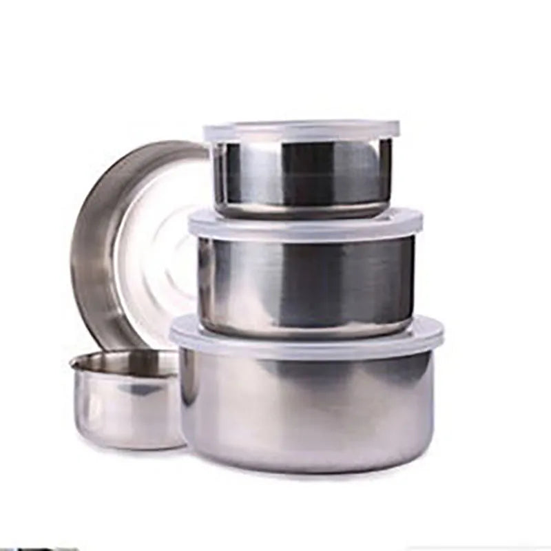 Factory Outlet Stainless Steel Stackable Lunch Box Set Kitchen Fresh-keeping Stackable Stainless Steel Lunch Boxes