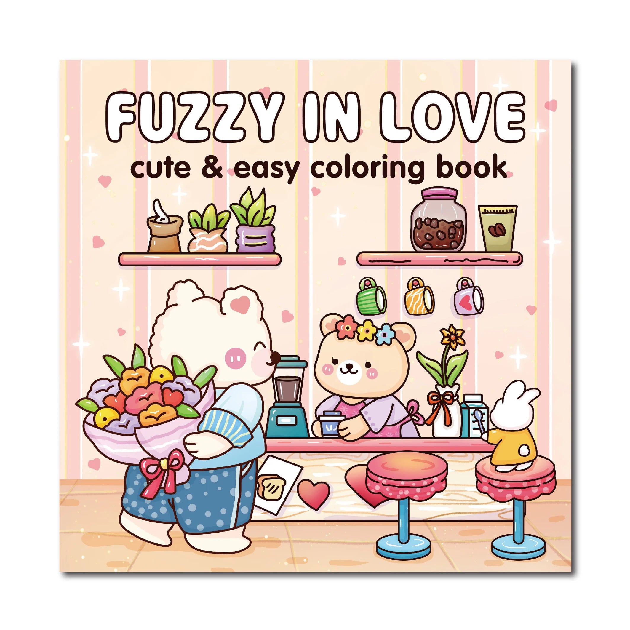 Cozy Love Fuzzy Hygge Coloring Book for Adults and Kids Simple and Cute Bold and Easy Designs for Stress and Relaxation