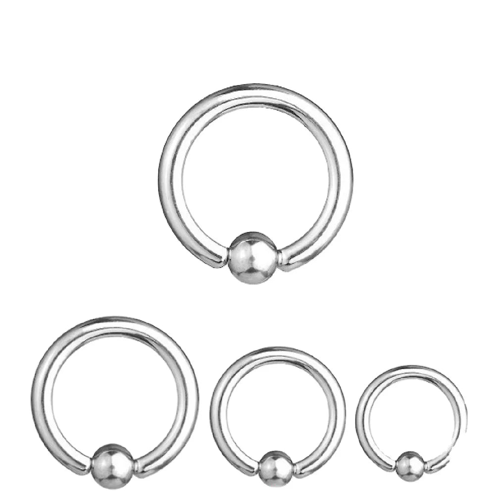 Captive Bead Ring Nose Rings Jewelry Body Piercing ASTM F136 Titanium Fashion CBR Zircon High Grade Stud