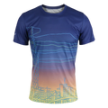 Custom Knitted Gym T-Shirt Set Sporty Track Field Fitness Uniforms for Men Women for Marathon Running Sports Top Fitness