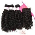 Top Selling  Bundles Vendors Virgin Brazilian Human Hair Weaving Hair Weft  Remy  Curly Natural Color