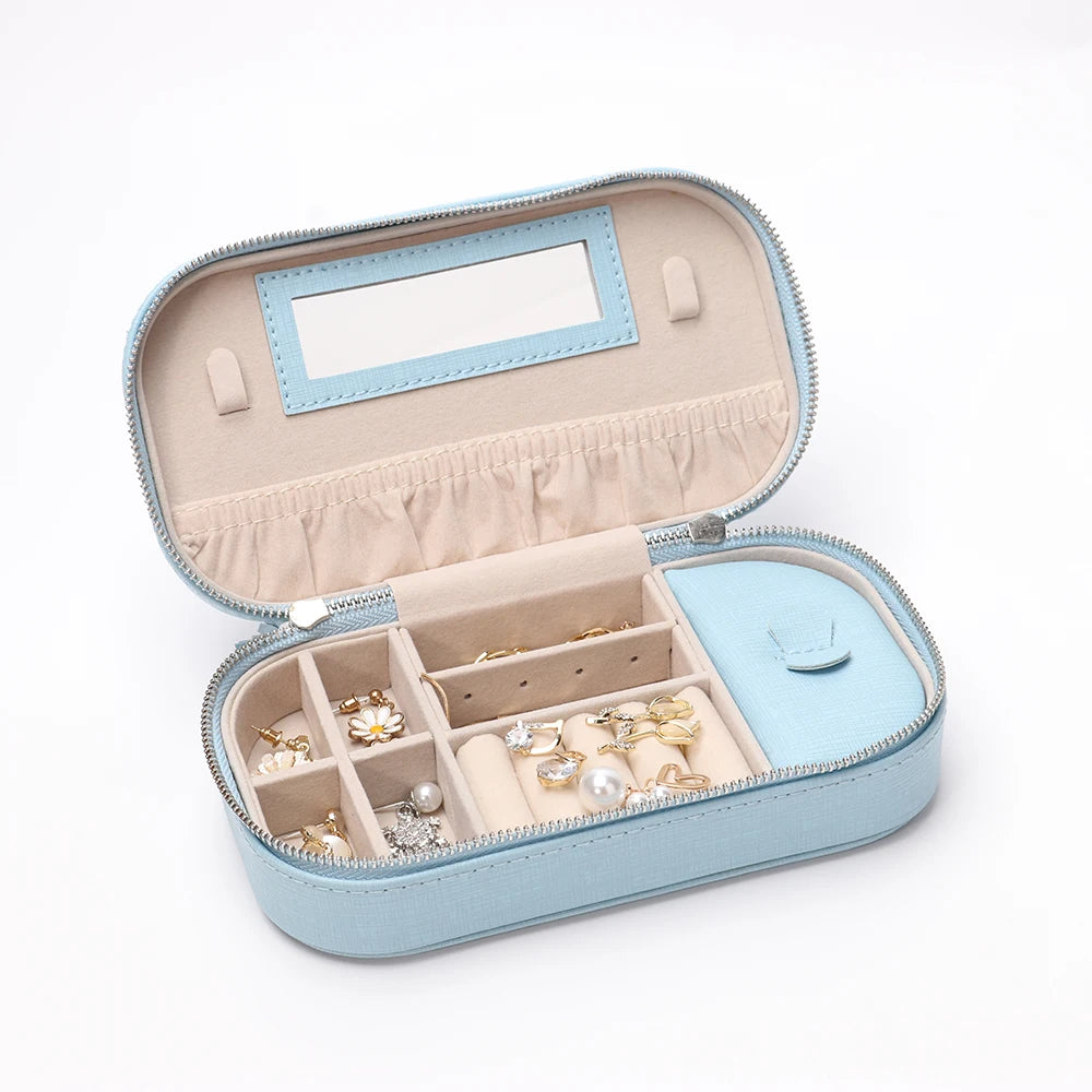 Factory Cheap PU Leather Small Gift Boxes Travel Jewelry Storage Box