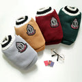 British Style Pet Dog Sweater XS-5XL Medium and Large Dog Clothes Coat Cartoon Solid Coats & Jackets Wholesale Cheap Fashion 153