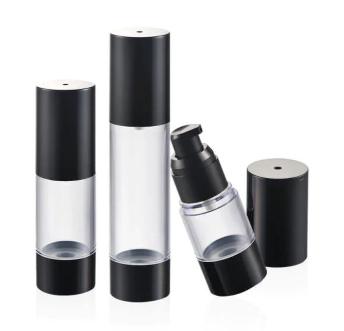 Luxury Airless Pump Bottle for Skin Care Serum Shampoo 120ml Transparent Lotion Cream for Essence 100% Cosmetic Grade Material