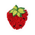 KINYU Eco-Friendly Fiber Strawberry Shape Puzzle Print Dog Sniffing Mat for Foraging Skills Training Multi-functional