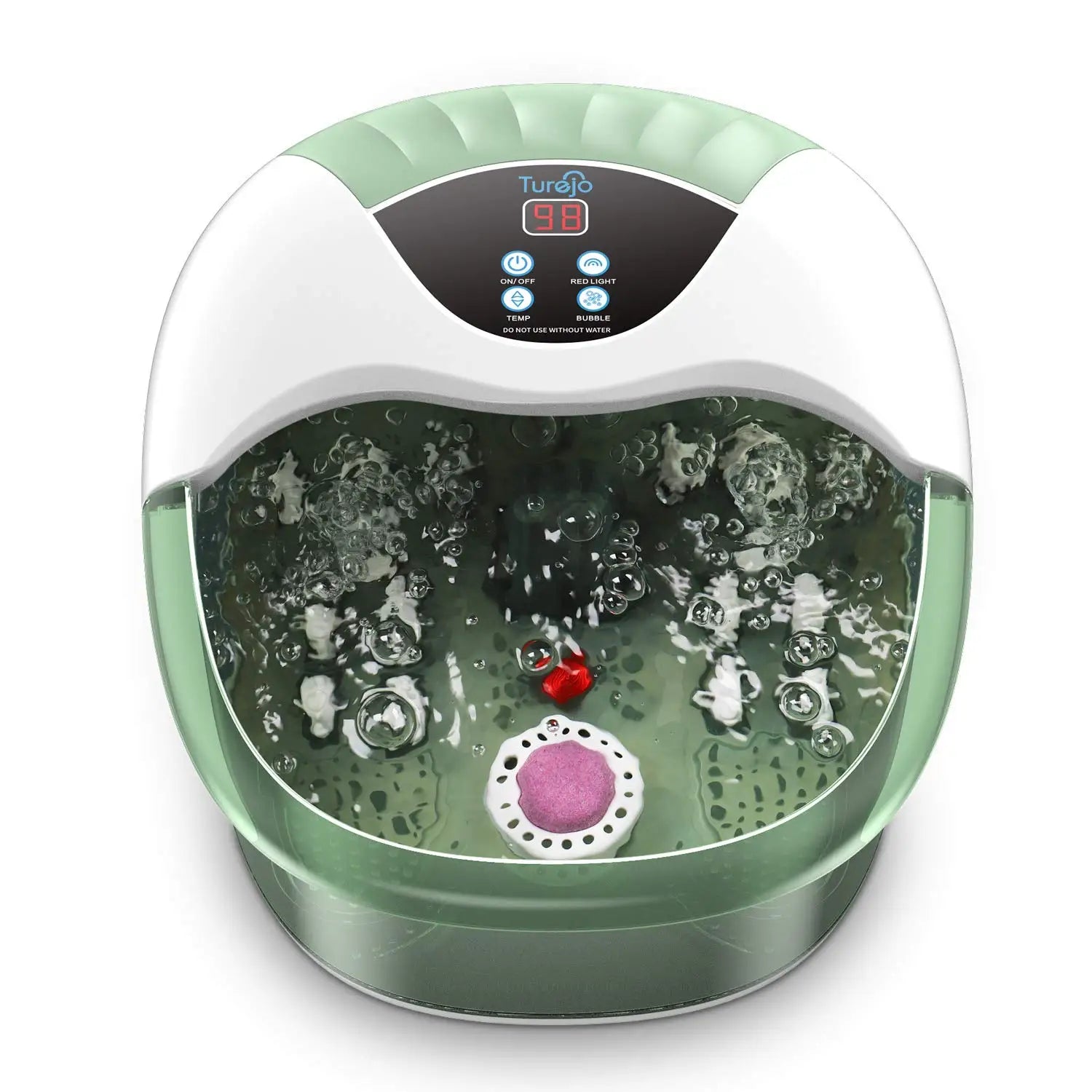 2023 Best Selling Air Bubble Pedicure Machine Foot Spa Bath Massager with Electric Heating Water 4L Capacity 500W