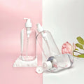 Wholesale Luxurious 240/500ml PET Plastic Cosmetic Containers Empty Shampoo Conditioner Lotion Oils Pump Cap Skin Face Cream