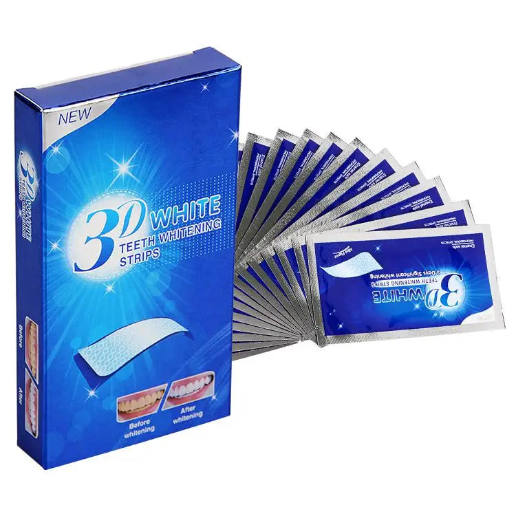 White Teeth Whitening Strips Dental Kit Oral Hygiene Care Bleach Tooth Strips