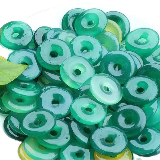 Huiying Wholesale price natural healing crystals stones Accessories quartz carved peace buckle pendant Jewelry