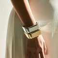 YL Advanced and Fashionable Women's Business Commuting Open Bracelet square Temperament Acrylic Bracelet