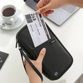 RFID Blocking Certificate Bag Travel Essentials Premium Fashion Waterproof Anti-Theft Passport Holder Wallet Personalized