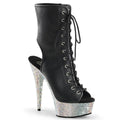 Summer Women's Open Toe Sandals 15cm High Heels Crystal Diamond Rhinestones Fashion Lace Women's Shoes Ankle Boots Dance Sandals