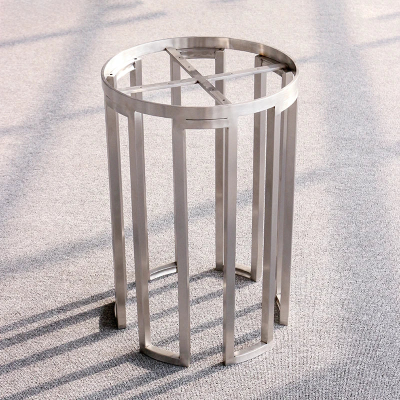 Custom New Design Stainless Steel Tea Table Frame Gold Brush Metal Coffee Table Base for Outdoor Living Room Bedroom Furniture