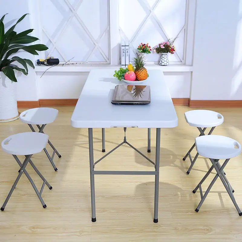 Modern Stylish Aluminum Folding Beauty Chairs Lightweight Table for Bedroom & Kitchen Cheap Furniture for Events