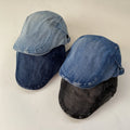 2025 Versatile Denim Beret - Plain Washed Adjustable Hat for Men & Women Travel & Daily Wear