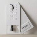 Custom Reversible Clothing Hang Tag Paper Hangtag for Hair Card Extension Printed Logo Canvas for Garment Labels