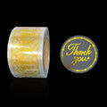 500Pcs Clear Thank You Stickers Round Transparent Stickers 1.5 Inch Self-Adhesive Envelope Seal Labels