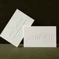 Wholesale Custom Logo Paper Printing Embossed New Thank You Cotton White Paper Business Card for Your Small Business