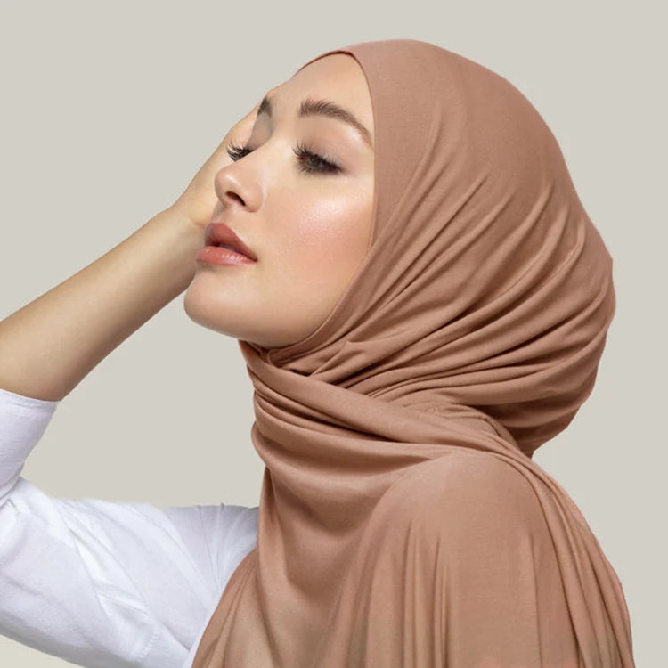 New Arrival Europe America Best Selling Soft Stretchy Luxury Jersey Scarf Top Quality Bamboo Jersey Hijab