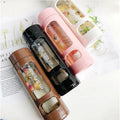 Double Wall Biodegradable Hydrogen Bpa Free Hot Eco Friendly Borosilicate Glass Water Bottle