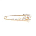 Luxury Jewelry Brooch Decoration Rhinestone Flower Lapel Pin Hjiab Scarf Pins for Women Dress Accessories
