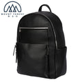 Wholesale Custom Logo Genuine Leather Laptop Backpack Bag Fashion Black Soft Leather Bag Business Mens Backpack