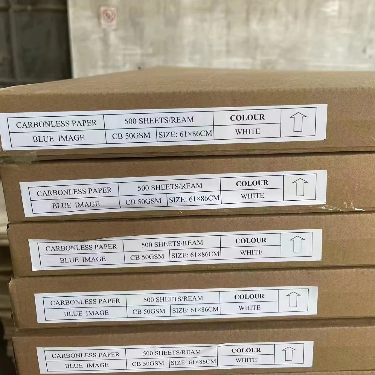 Wholesale Price Custom Blue Green Yellow Pink White Color CB CFD CF NCR Paper 787*1092mm