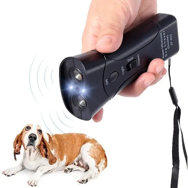 Outdoor Bark Control Device Handheld Dog Repellent Ultrasonic Trainer