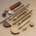 Wooden Cabinet Handle Wardrobe Door Handle Kitchen Door Knobs for Cabinets Knobs Wood Cabinet Knobs Nature Style
