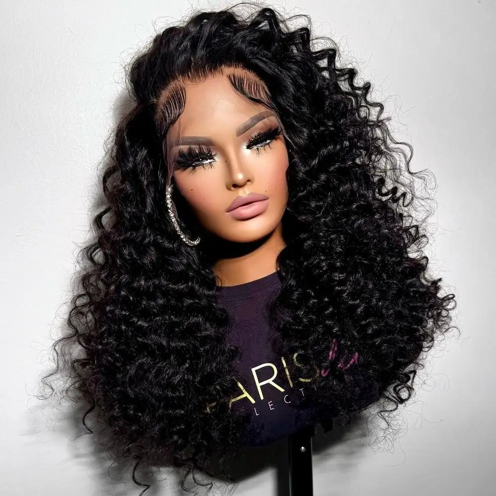 2*6 100% Virgin Human Short Curly Double Drawn Jerry Curly Wig Charming Wholesale Brazilian Curly Bob 13*4" Lace Front Hair Wigs