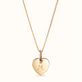 Inspire Jewelry Intentional Design Stainless Steel Mini Heart Necklace Free Engraving Pendant Engagement Wear Jewelry for Women