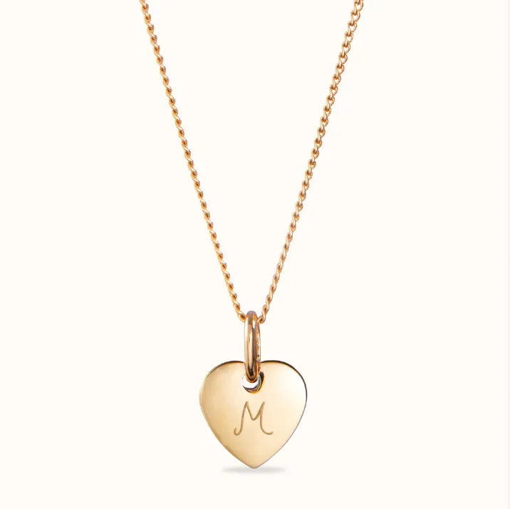 Inspire Jewelry Intentional Design Stainless Steel Mini Heart Necklace Free Engraving Pendant Engagement Wear Jewelry for Women