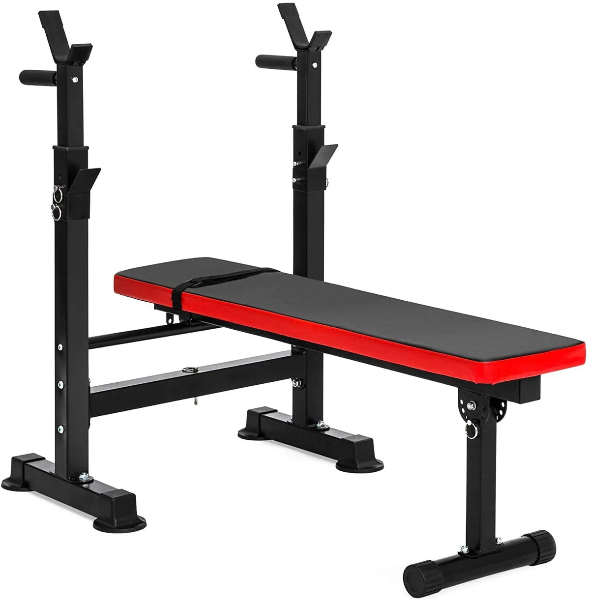 Adjustable Weight Bench with Dip Station Metal Gym Equipment and Rack for Home Weight Lifting Training Multi Workout Bench MegaBDM