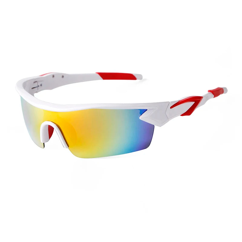 ADE WU STYZ2213M Outdoor Sports Eyeglass Men Half Frame Color Film Cycling Shades Women One Piece Windproof Polarized Sunglasses