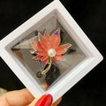 Custom 9x9cm Transparent Plastic Thin Film Suspension Jewelry Display Box for Ring Necklace Bracelet Earring Storage Packaging