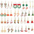 SC Wholesale New Christmas Earrings Sets Jingle Bells Drop Hoop Earrings Women Cute Bow Knot Snowflake Dangle Christmas Earrings