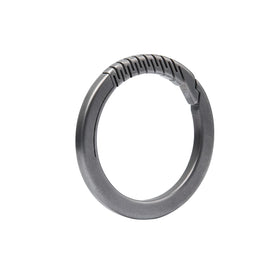 Titanium EDC Titanium Round Carabiner Clip Keychain Keyring